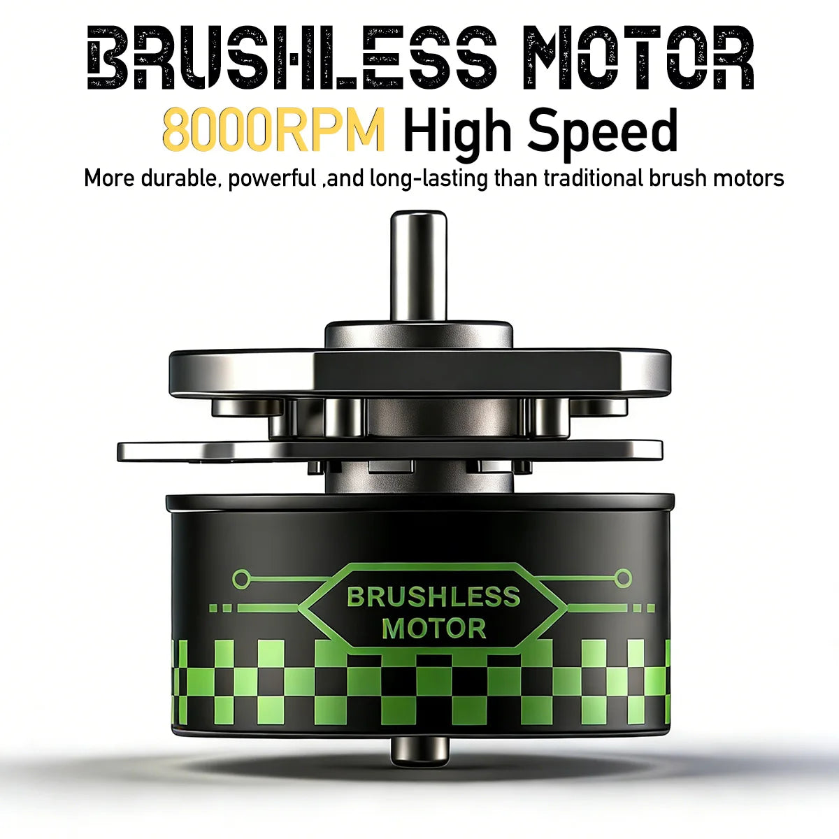 2026 3 Colors BRDCLIP 898C Professional 8000RPM Hair Clipper Outer-Rotor Brushless Motor 5-speed Adjustment DLC Detachable Blade