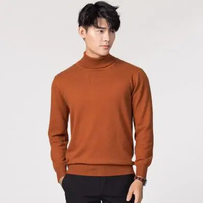 Cashmere turtleneck men sweater clothes for 2024 autumn winter jersey hombre pull homme hiver pullover men high neck sweaters