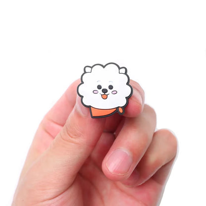 7-240PCS Kawaii cartoon Shoes Charms DIY PVC Shoe Bag  Accessories For Bookworm Wristband Pendant Decoration Kids Xmas Gifts