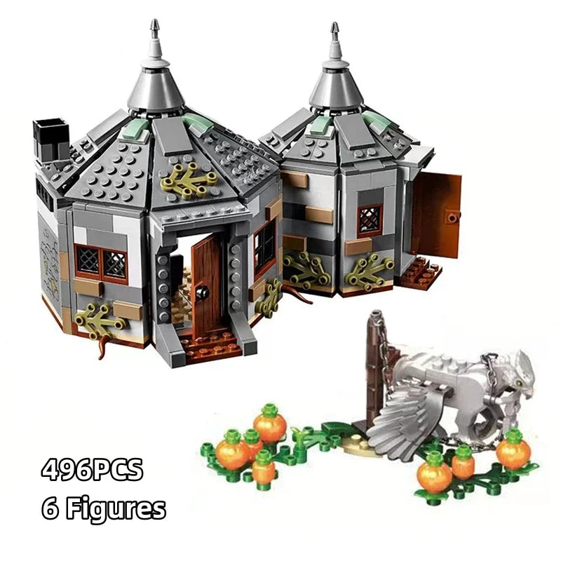 Magic Street View Series Hagrid Hut Rescue House Building Blocks Model Toys Birthday Gift