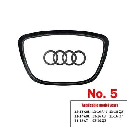 Car Styling Steering Wheel Center Logo Covers Trim Accessorie Fit  AUDI A6L Q7 Q3 Q5 A7 A5 A3 A4L A8L A8 Q5L Q8 A7 Q6 E-TRON SQ5