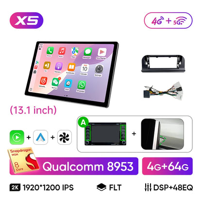 Ainavi 13.1 Inch For Toyota Corolla E210 2019 2020 2022 2023 2025 Car Radio Wireless Carplay Android Auto Car Multimedia Player