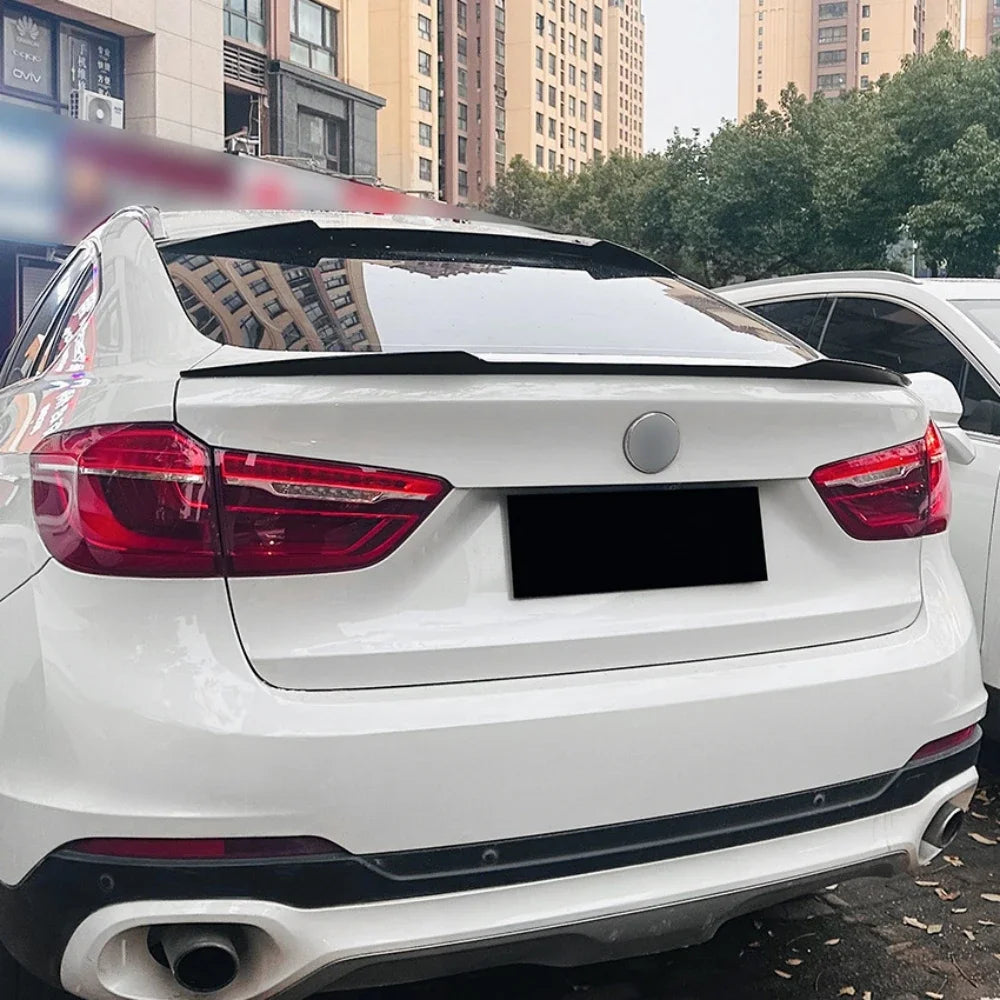 Rear Wings Body Kits Tuning Tailgate Splitter for BMW X6 X6M F16 2014-2019 Rear Trunk Roof Lid Spoiler Tail Wing Car Refit