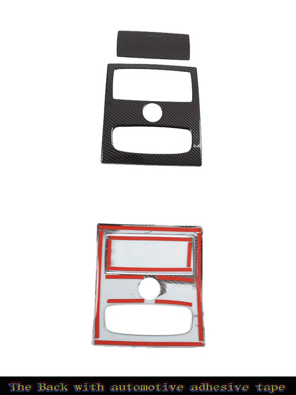 ABS Carbon Fiber For Ford Ranger Wildtrak 2015-2021 Car Center Control Shift Panel Steering Wheel Glass Lift Frame Sticker