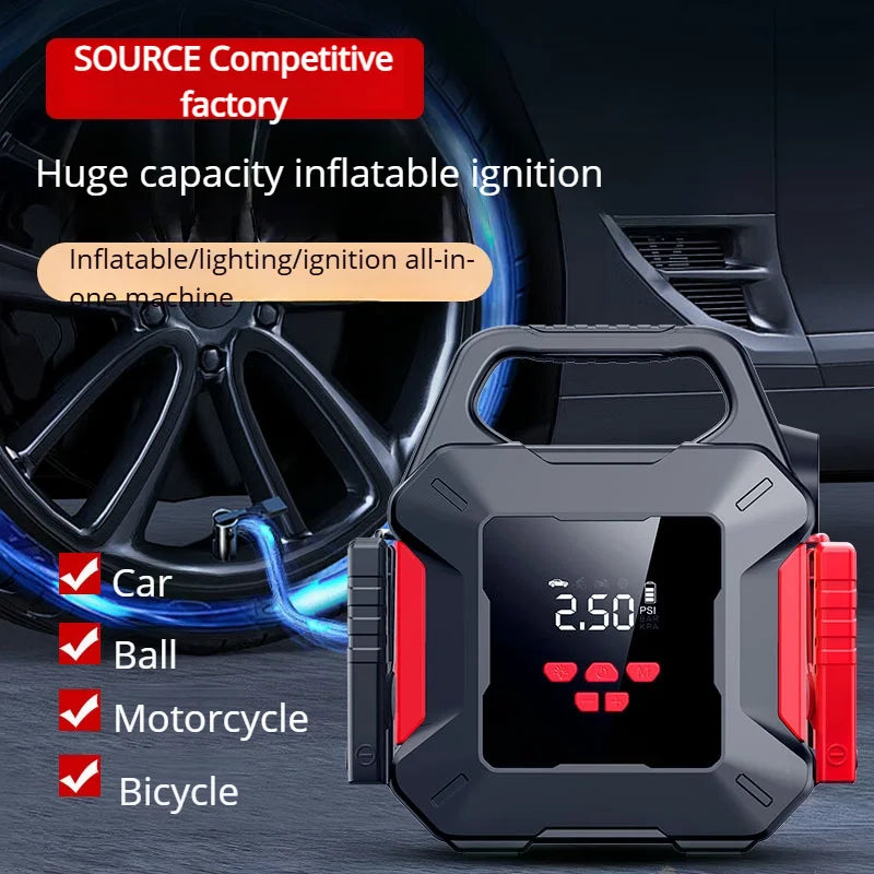 2026 3000A Powerful Car Jump Starter Portable Power Bank Booster Auto Starting Device Emergency Start