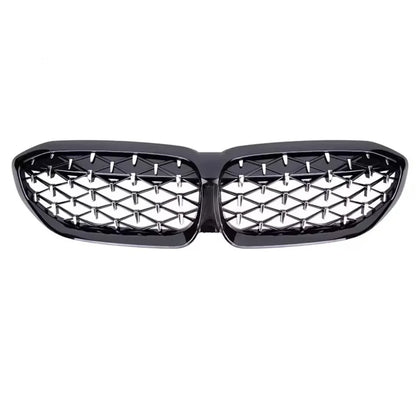 XVIP Front Bumper Kidney Grill Diamonds Style Grille For BMW 3-Series G20 G21 2019-2022 318i 320i 320d 330i 340i 340d M Sport