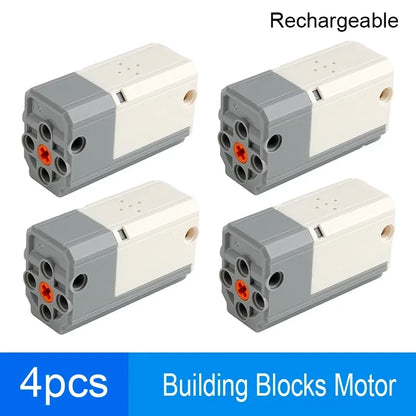 MOC Bluetooth-Pair Rechargeable Block M Motor 8883 APP Control Lithium Battery Motor with Legoeds Building Blocks PF Car Train