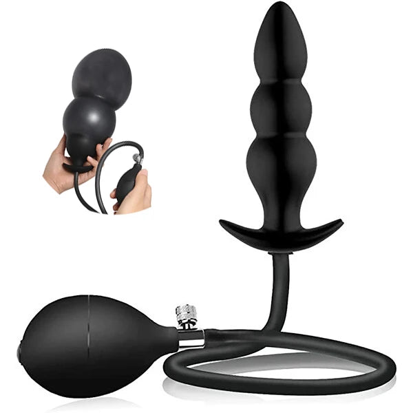 Inflatable Anal Plug Vacuum Pump Anal Dilator Butt Plug Prostate Massager BDSM Big Buttplug Adult Couple Sex Games Sex Toys