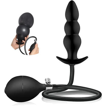 Inflatable Anal Plug Vacuum Pump Anal Dilator Butt Plug Prostate Massager BDSM Big Buttplug Adult Couple Sex Games Sex Toys