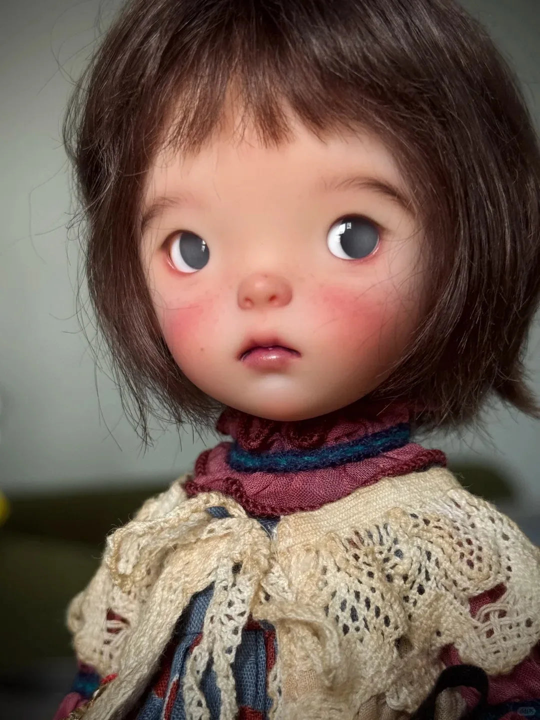 New sd BJD 1/6 26cm girl Landzzz landoudou girl resin mold mia jaccoosun toy for sweet fashion Free shipping
