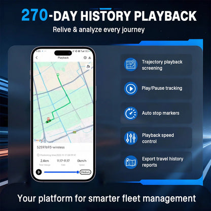 5m Accuracy Car GPS Locator Real-Time Remote Tracking Vehicle Anti-Theft Device for Car Truck Motorcycle Cattle with Subscriptio