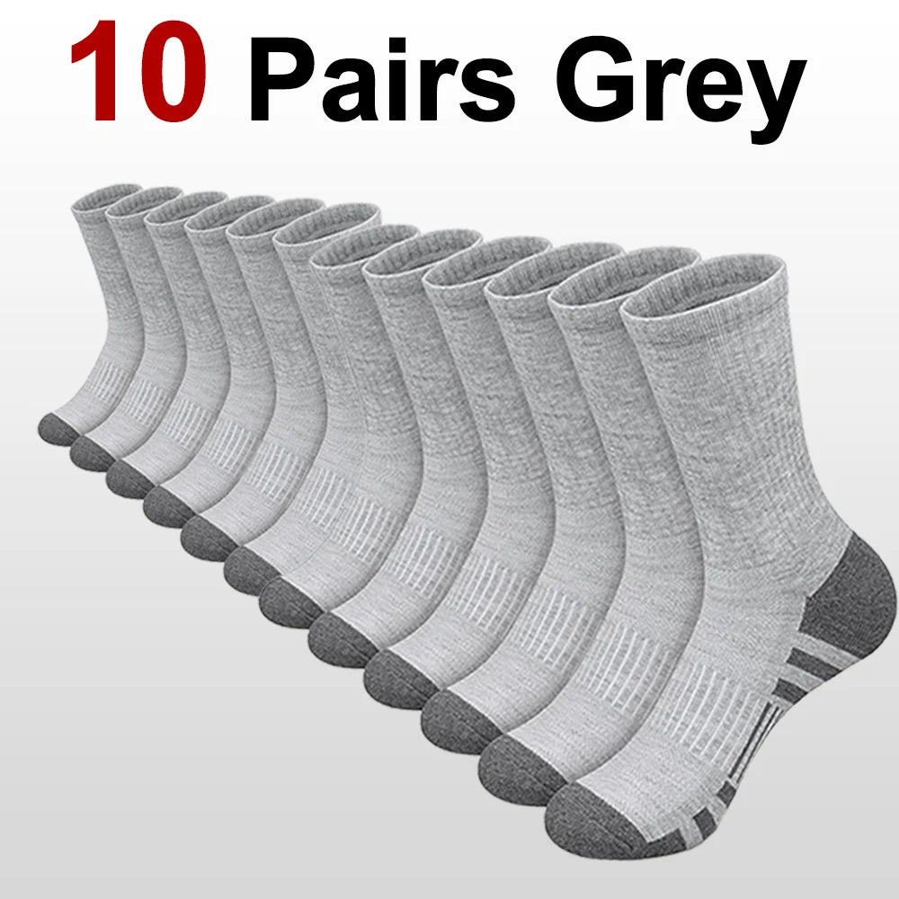 10/20/30 Pairs Men's Outdoor Sports Socks Anti Odor Absorbing Breathable Cotton Invisible Running Casual Socks for Basketball