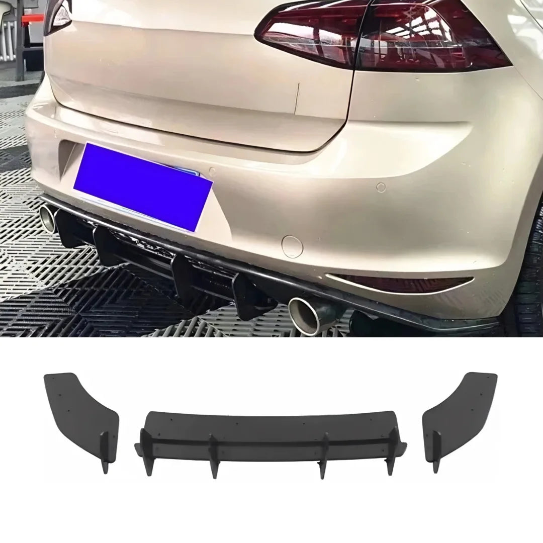 Rear Bumper Lip Diffuser Protector Guard For Volkswagen Golf 7 MK7 GTI 2013-2017 Car Styling Exterior Parts Tuning Accessories