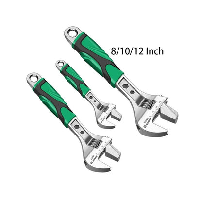 8/10/12 Inch Adjustable Wrench Set, Multifunctional Universal Spanner, Labor-Saving Locking Design, Auto Maintenance & Household