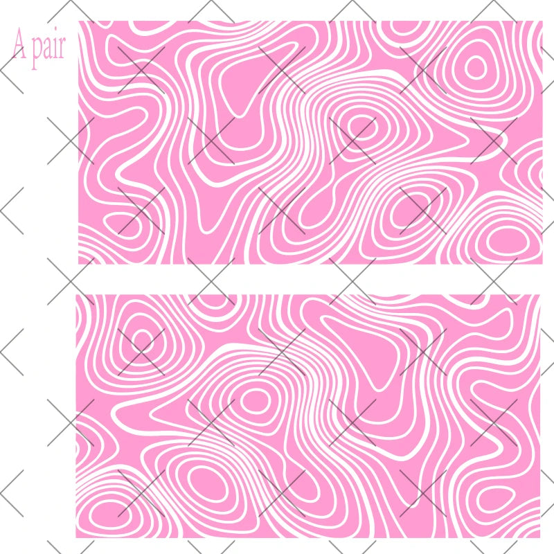 Topography Map A Pair Car Sticker for Triangular Window Decoration Universal All Vehicles Accessories PVC Waterproof Vinyl Decal