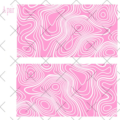 Topography Map A Pair Car Sticker for Triangular Window Decoration Universal All Vehicles Accessories PVC Waterproof Vinyl Decal