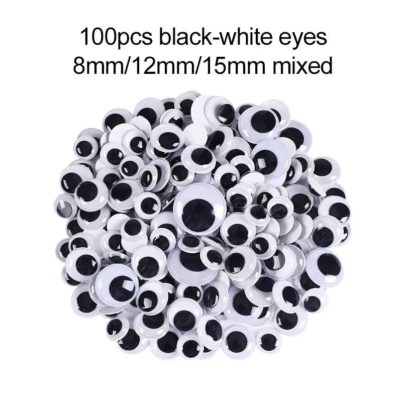 Colorful Craft Kit for Kids DIY Toys Puzzle Handicraft Toys Variety Craft Supplies Set Twisting Rod Plush Ball Button TMZ