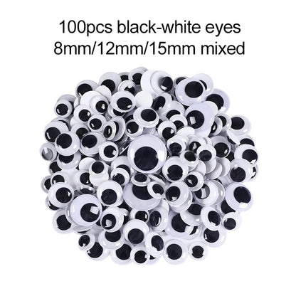Colorful Craft Kit for Kids DIY Toys Puzzle Handicraft Toys Variety Craft Supplies Set Twisting Rod Plush Ball Button TMZ