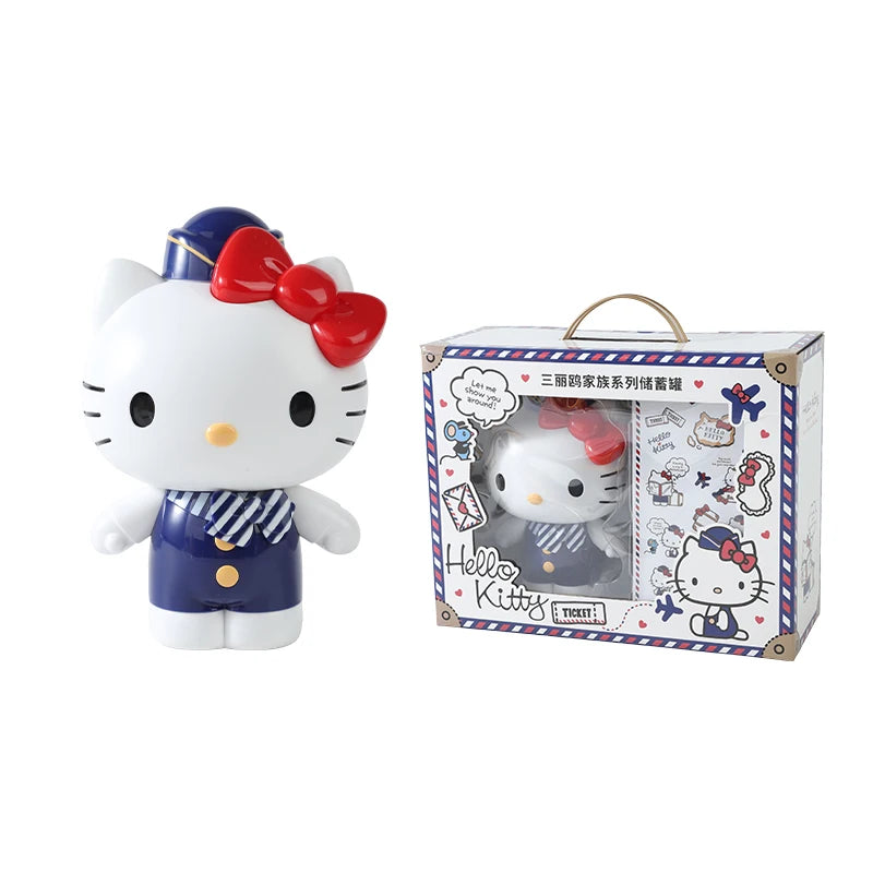 Sanrio Official Toy Gift Kt Cat Piggy Bank Trendy Decoration Children's Savings Bank New Year