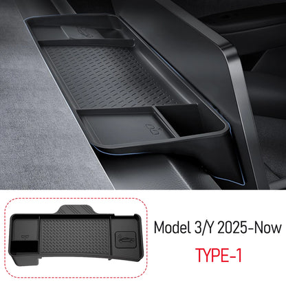 For Tesla Model Y Juniper Model 3 Model YL Dashboard Storage Tray Center Console Organizer Screen Rear Phone ETC Box Accessories