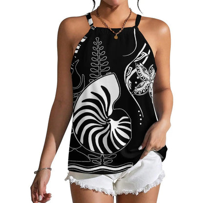 Polynesian Tribal Fashion Women New Design Retro Print Custom Sexy Sleeveless Strappy Vest New Not Pick People