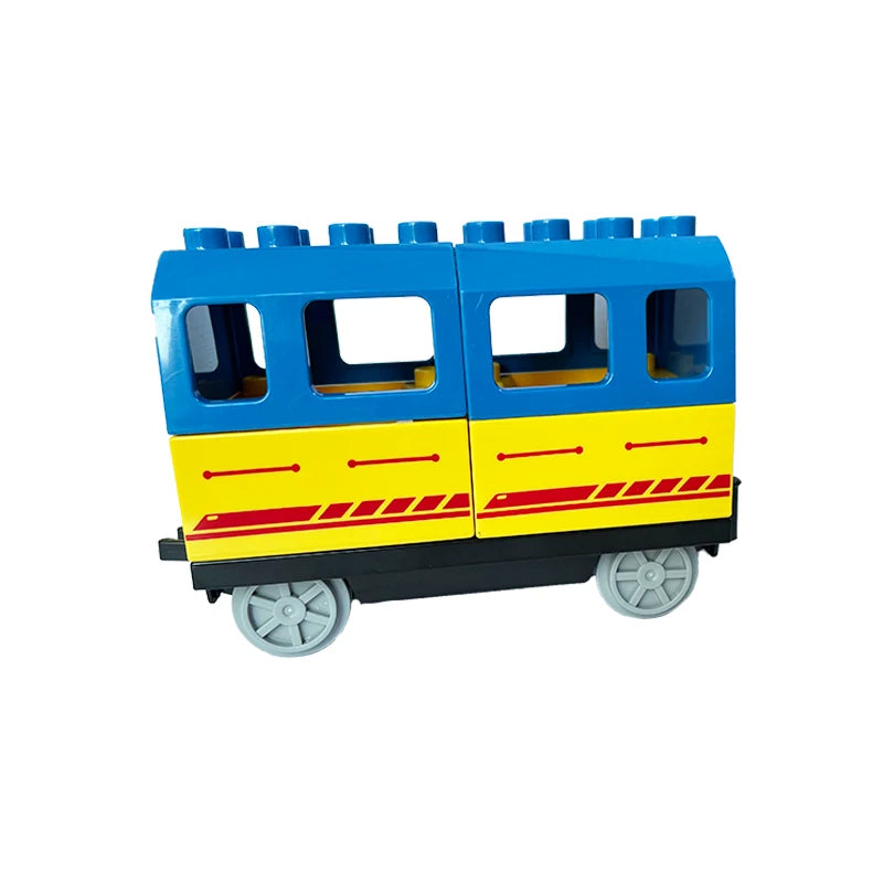 Rail Transport Big Size Building Blocks Creative Track Accessories Assemble Toys For Children Bricks Compatible City Train Set