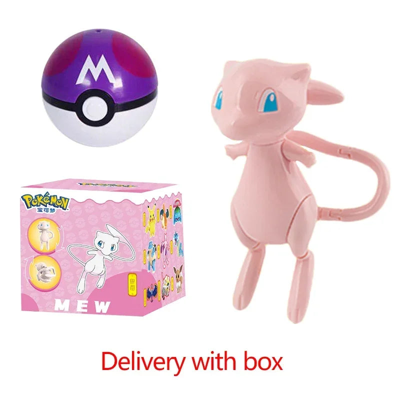 Original Pokemon Figure Ball Pokeball Eevee Blastoise Venusaur Charizard Pikachu Mewtwo Gyarados Elf Monster Toy for Child Gift