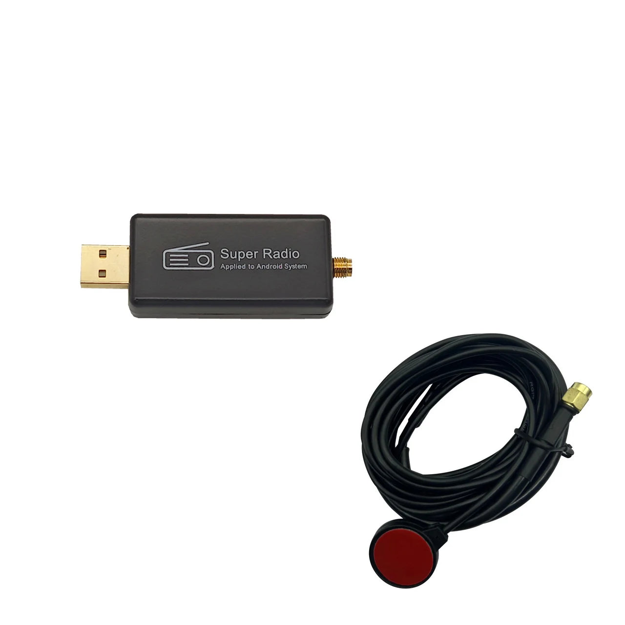 Universal Car Radio AM/FM Stereo Adapter Receiver USB Stick Antenna Box Applied to Android System APK Control