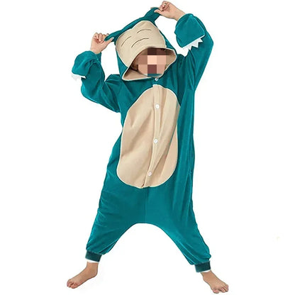 Pokemon Pijama Jigglypuff Pikachu Gengar Snorlax Onesie Kigurumi Cosplay Charmander Halloween Anime Pajamas