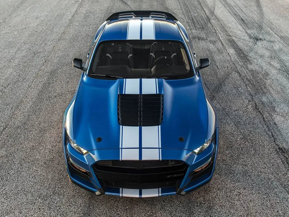 For Ford Mustang EcoBoost Shelby GT Hood Roof Trunk Vinyl Stripe Decal Set – PVC Car Styling Wrap Film Kit