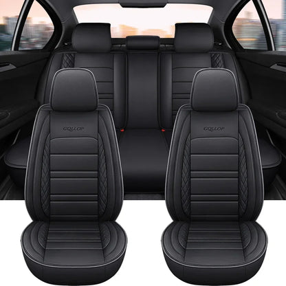Full Coverage Pu Leather Car Seat Covers for MITSUBISHI Outlander ASX Eclipse Lancer Pajero Sport Zinger Galant Car Accessories