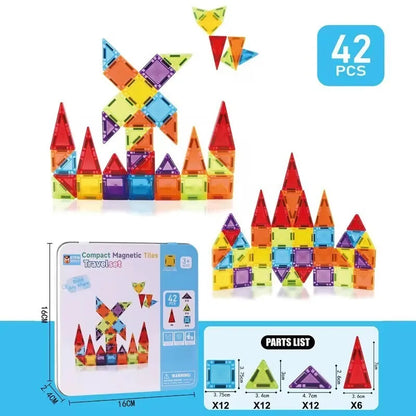 Mini Size Magnetic Building Blocks Portable Magnet Designer Construction Set Model Building Educational Toys for Children Gifts