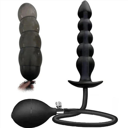 Inflatable Anal Plug Vacuum Pump Anal Dilator Butt Plug Prostate Massager BDSM Big Buttplug Adult Couple Sex Games Sex Toys