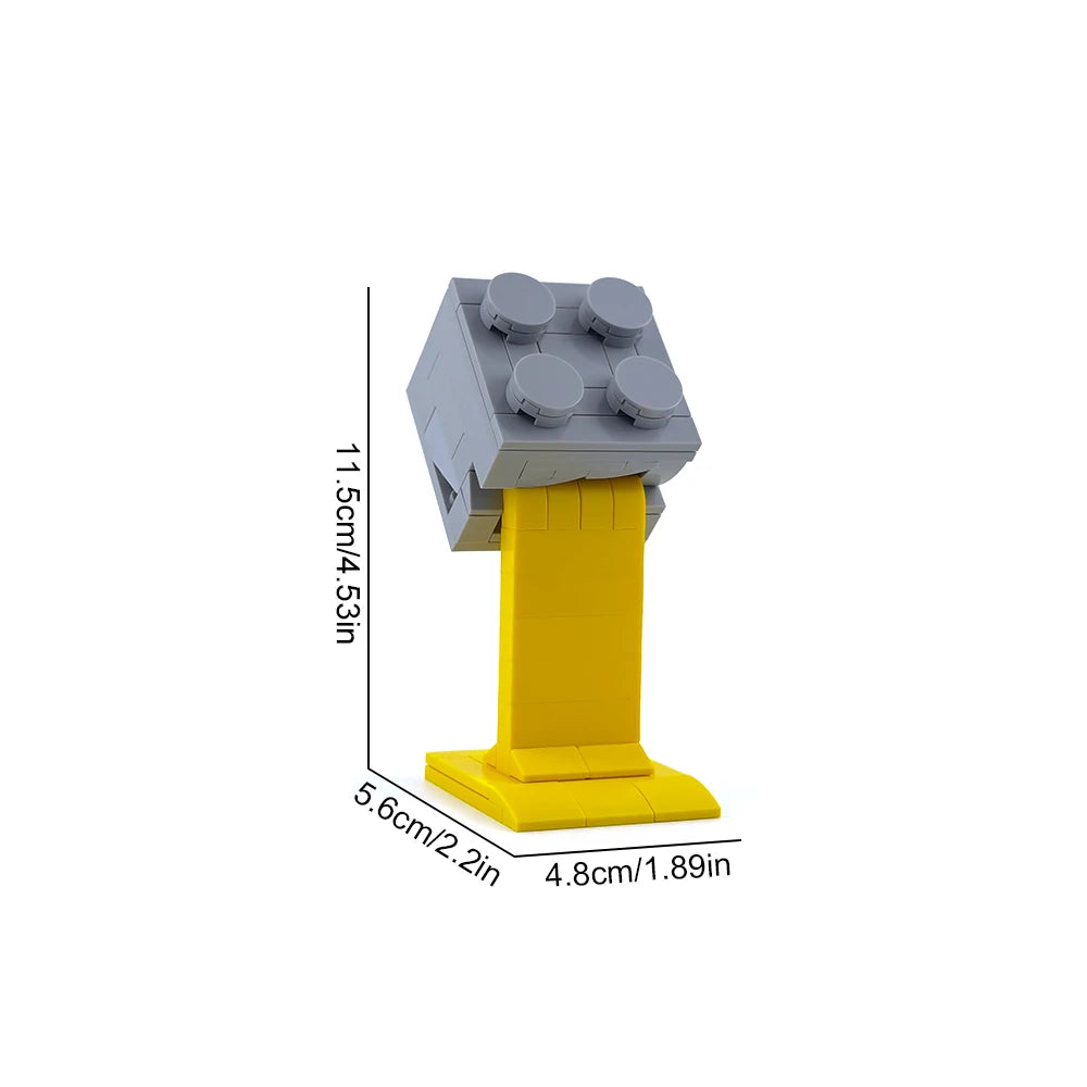MOC Building Blocks Melt and Flow Out Colorful Paint DIY Assembly Lava Flow Building Blocks Building Model Decoration Toy Gift