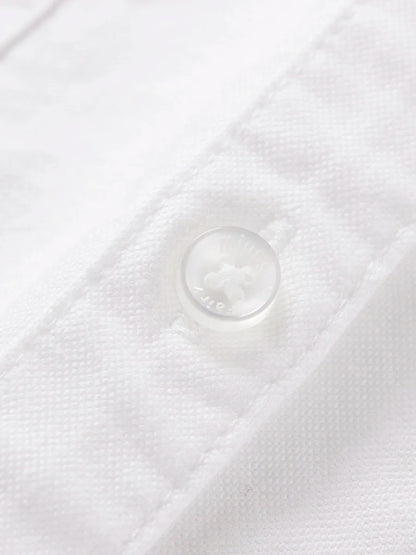 Women's medium-length white shirt pure cotton Oxford loose fashionable and versatile slim good quality