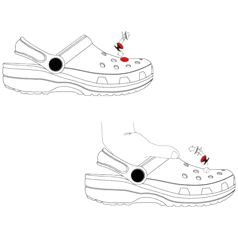 10PCS McQueen Series Shoe Charms For Clogs Cartoon Shoes Accessories Decoration For Sandal Boy Girl Party Gift Favors