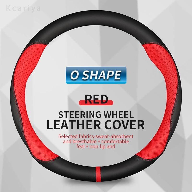 Car steering wheel cover For Mercedes A B C E R V CLASS CLA GLC GLK ML SLK VITO W123 W124 W203 W204 W176 W177 W212 W213 W221 245