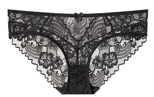 Delicate French Lace Bra Set, Sheer Minimiser Underwire for Lift, Elegant & Breathable Lingerie Large Bust MOYISU Sexy Panty Set