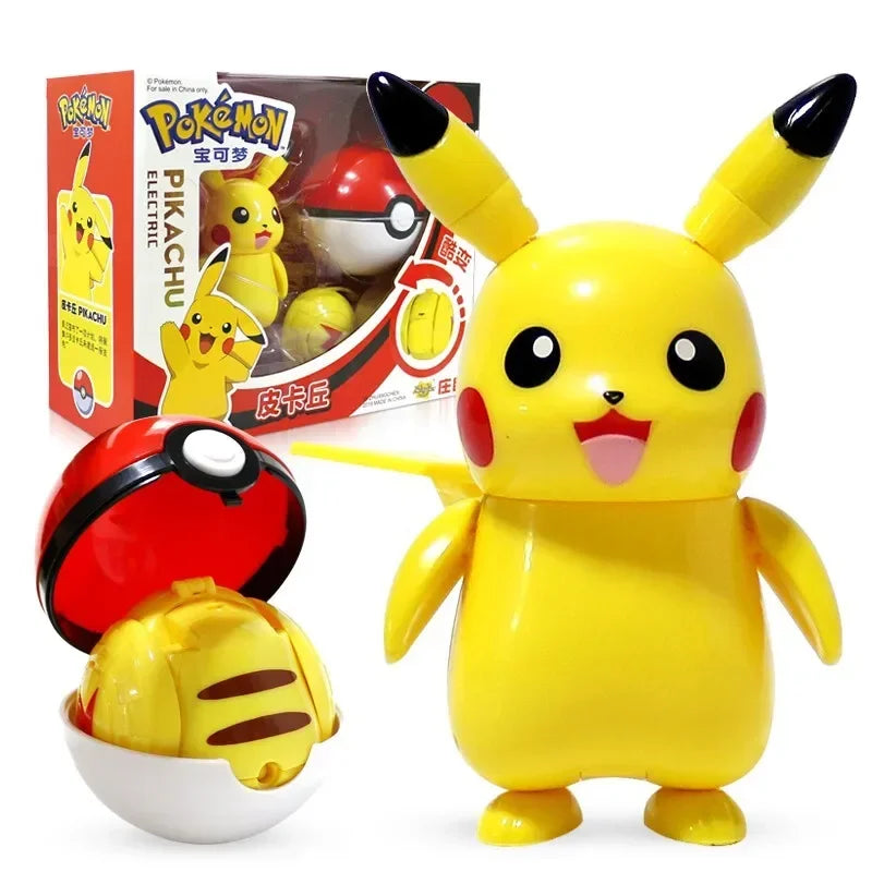 Pokemon Pokeball Figure Pikachu Dragonite Lapras Psyduck Mewtwo Gyarados Solgaleo Lunala Eevee Poke Ball Toy Kids Birthday Gift