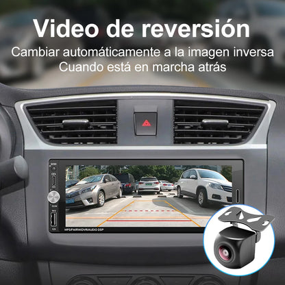 LEHX 6.9 Inch 1DIN Universal MP5 Car Radio Support Wireless Carplay Android AUTO AUX IPS Touch Screen Multimedia Video Player
