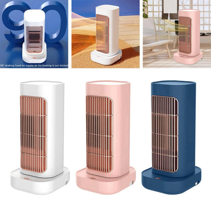 Space Heater Electric Quiet Mini Desktop Heater Overheat Protection Portable Heater Adjustable for Dorm Room Indoor Use