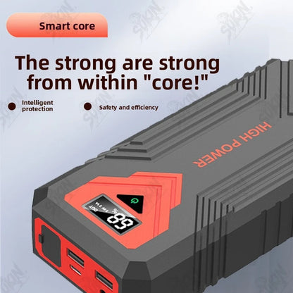SUKIN Portable Jump Starter Power Station with LED Light&USB Port.12V Large Capacity Car Battery Starter with Lithium Battery