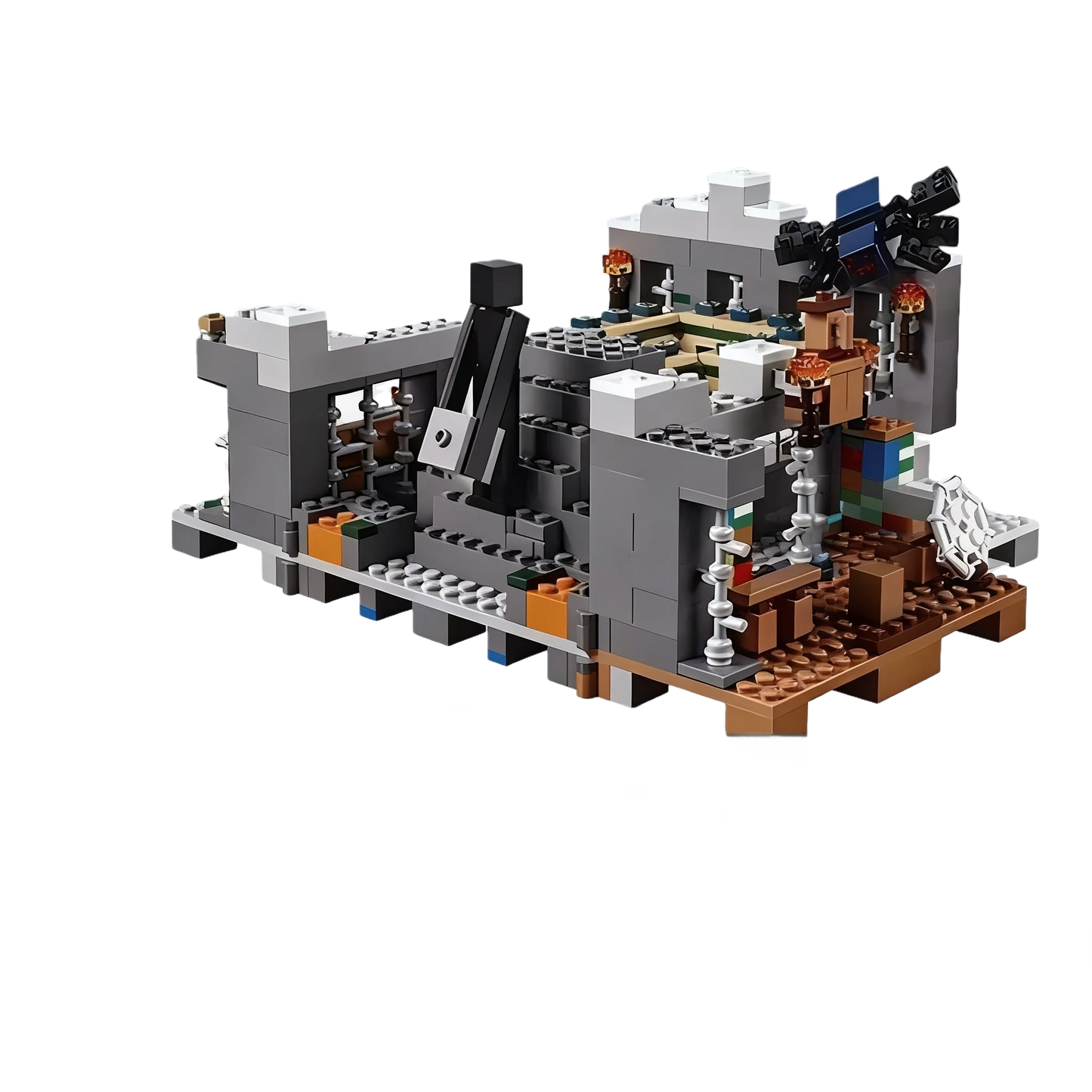 Stackable Construction Blocks Trap Cave & Island Portal Castle Kit, Perfect for Hobbyists, Best Thanksgiving & Birthday Gift