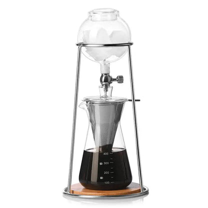 Bracket Ice Drip Coffee Maker Drip Filter Ice Tea Cold Brew Pot Set High Borosilicate Glass Hand Brew Coffee Maker