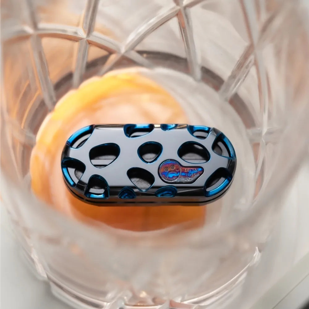 Metal Toys Dz Zirconium Skeleton TopB KONG Push Slider Stress Relief Toy Adults Office EDC Fidget Toy