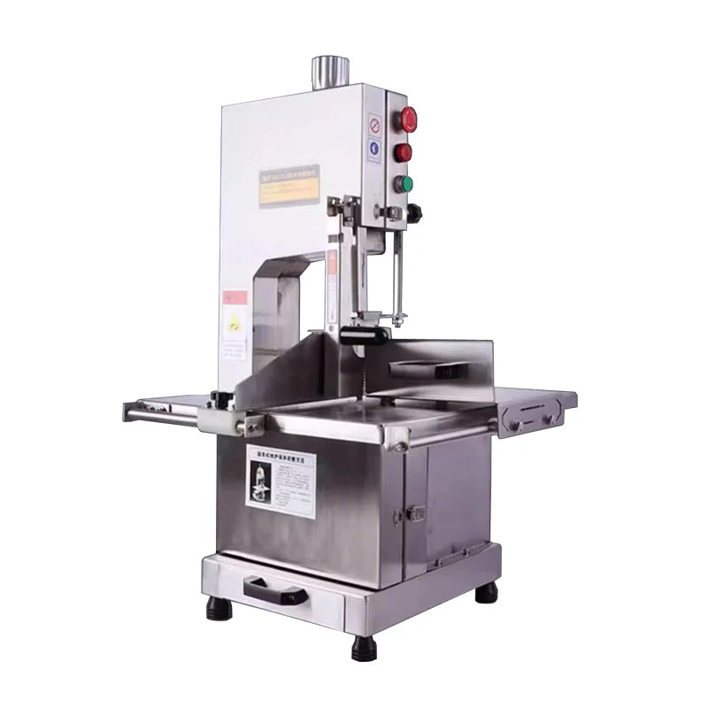 Stainless Steel Large Meat Slicer Machine Commercial Meat Bone Saw Machine Semi-automatic Fish Cutting Machine