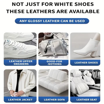 New White Shoe Edge Restorer 50g Professional Shoe Repair Cream for Sneakers Boots Leather Simple Peration Easy Apply Color Fix