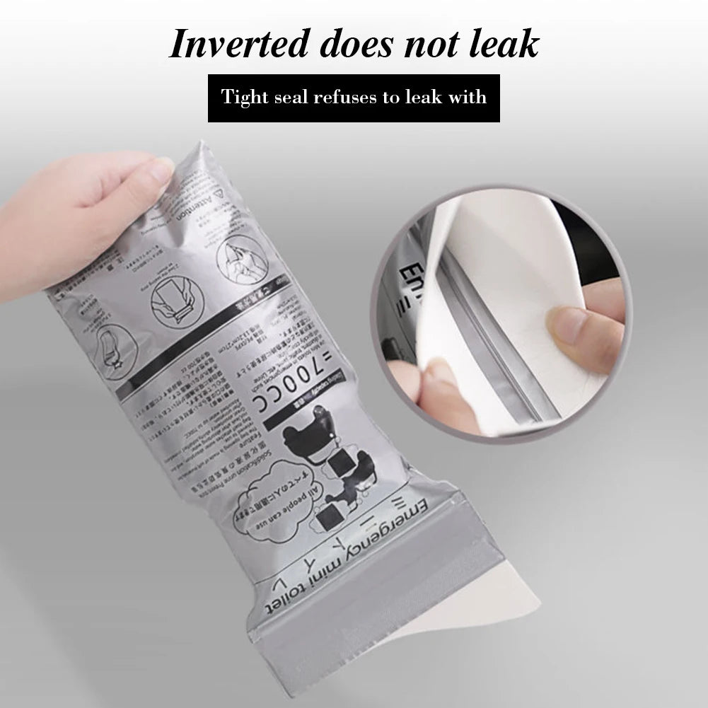 5-50PCS Outdoor Emergency Urine Bags 700ml Easy Take Unisex Pee Bags Travel Mobile Toilet Pouch for Baby Women Vomiting Bags