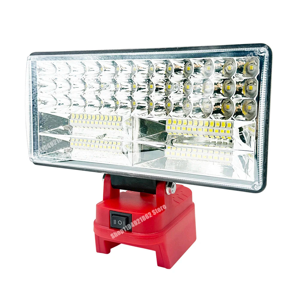 Power Tool Parts 8 Inch Work Lights Lamp Spotlight for Milwaukee for M18 for Dewalt DCB200 18V 20V Li-ion Battery USB Power Bank