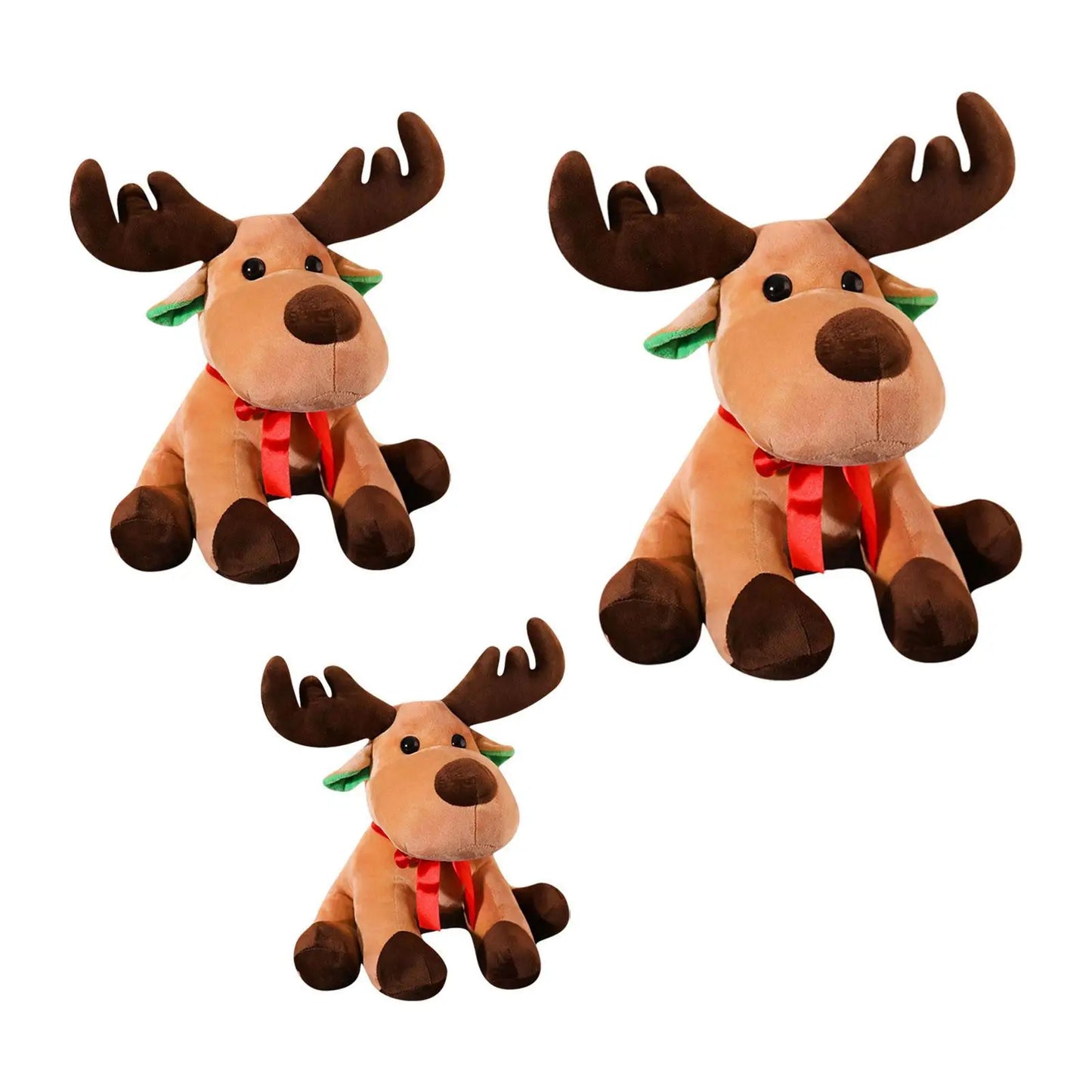 Reindeer Plush Toy Christmas Elk Plush Toy Decor Cartoon Cozy Stuffed Animals